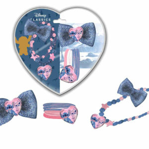 SET ACCESSORI CAPELLI + COLLANA STITCH